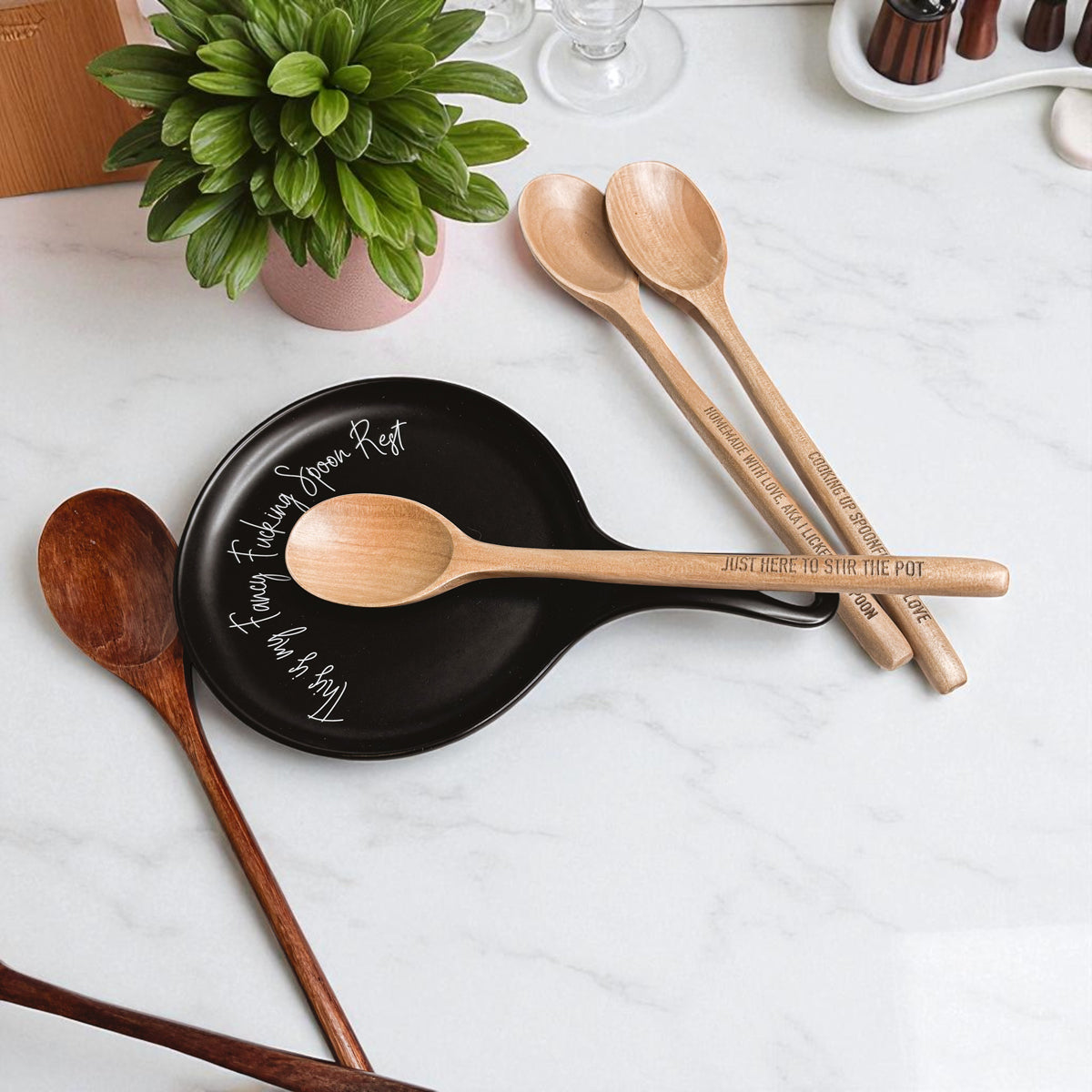 ¡Qué elegante reposacucharas!