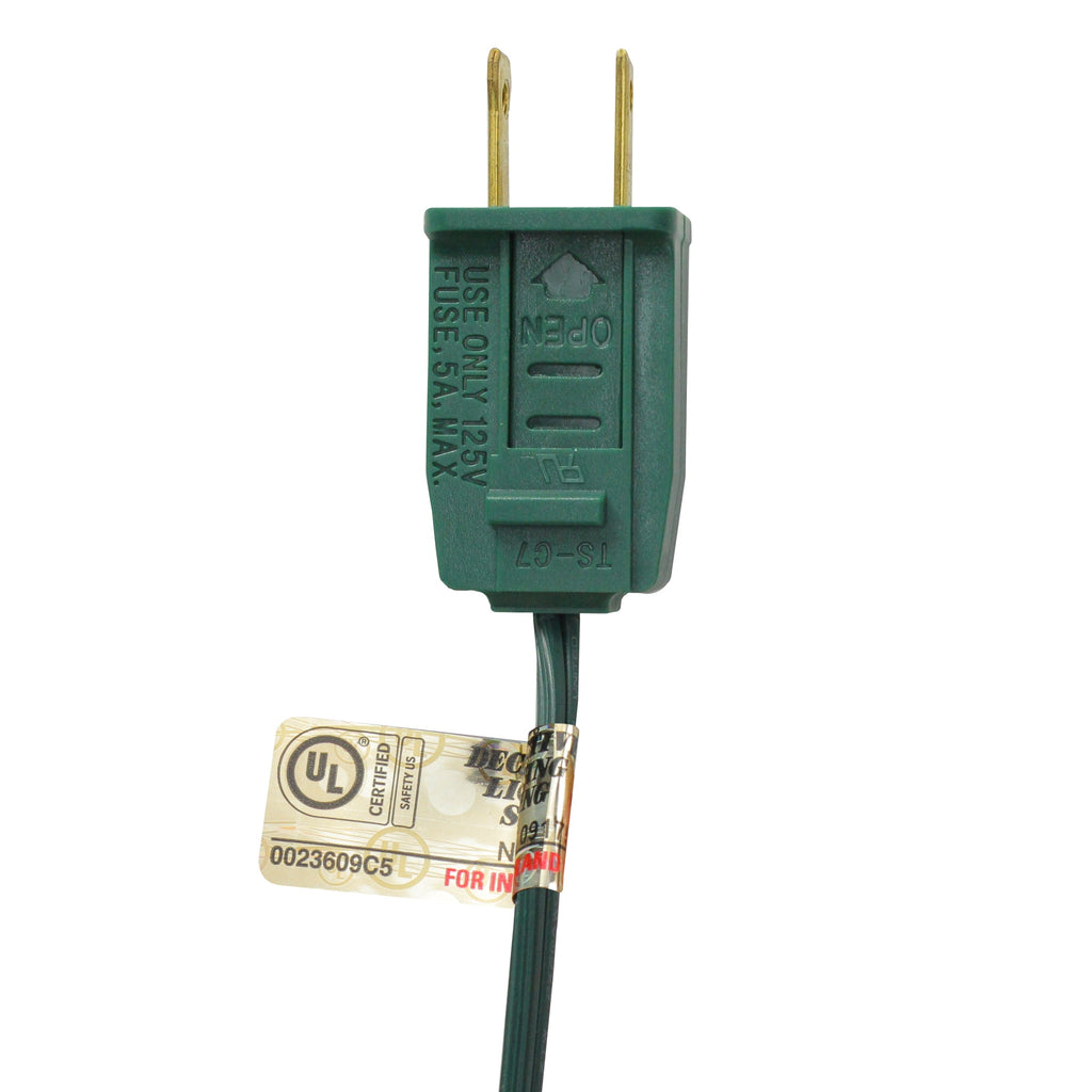 C7 Christmas String Lights - Orange - 24' Green Wire - 25Ct