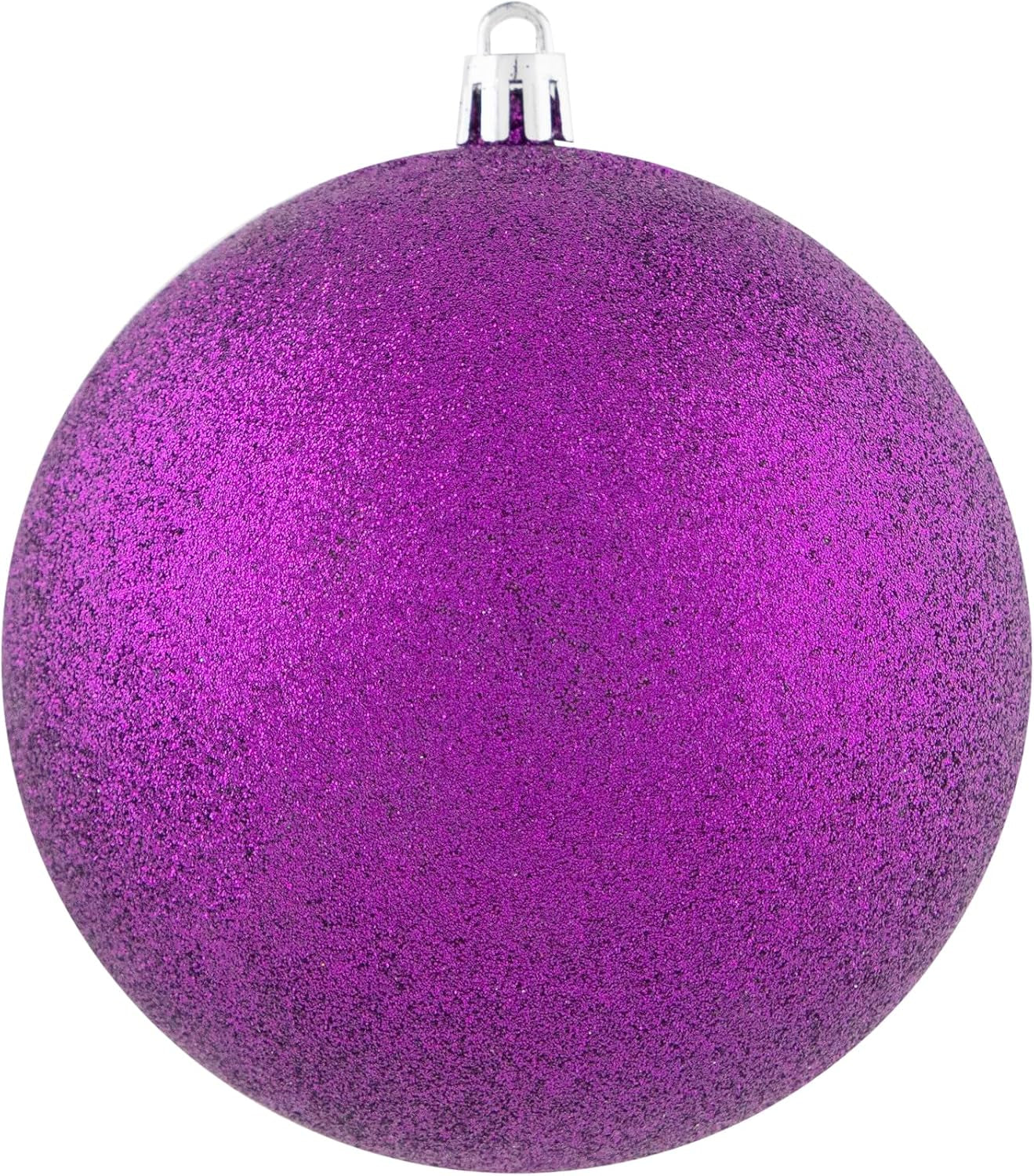 12Ct Purple Shatterproof 4-Finish Christmas Ball Ornaments 4" (100Mm)