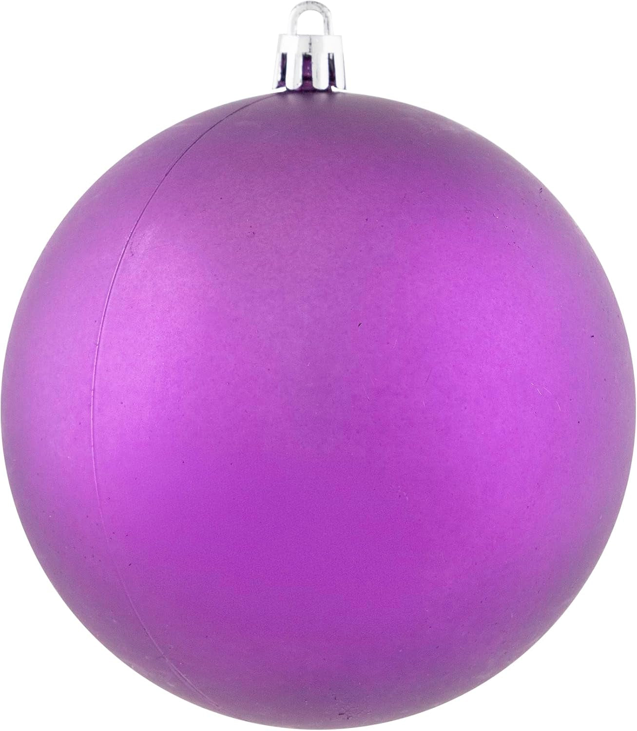 12Ct Purple Shatterproof 4-Finish Christmas Ball Ornaments 4" (100Mm)