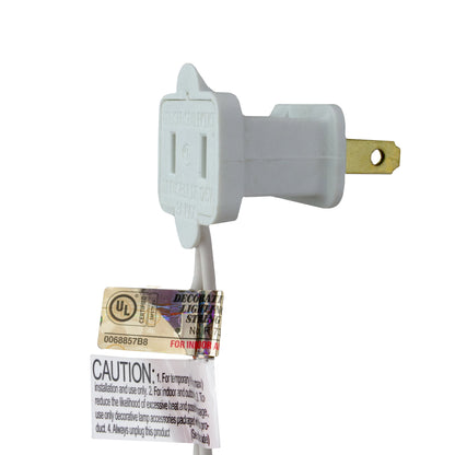 Mini Incandescent Christmas Lights - Clear - 10' White Wire - 50Ct