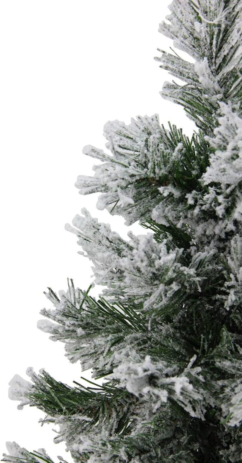 Pine Artificial X-Mas Tree in Burlap Base, 18", White