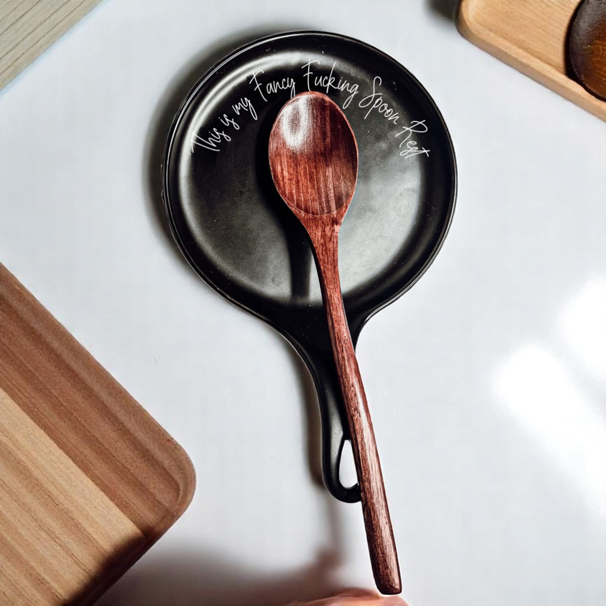 ¡Qué elegante reposacucharas!