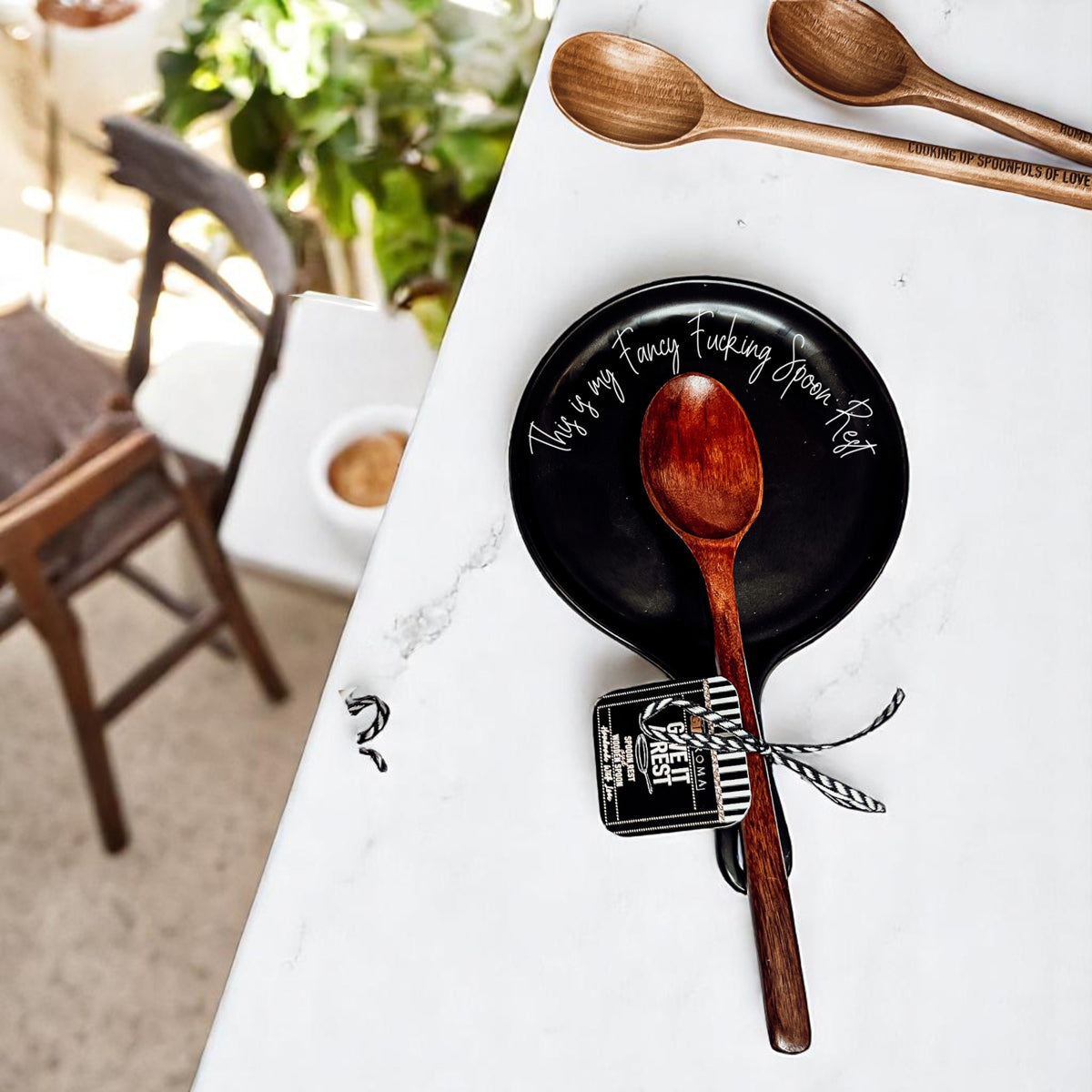 ¡Qué elegante reposacucharas!